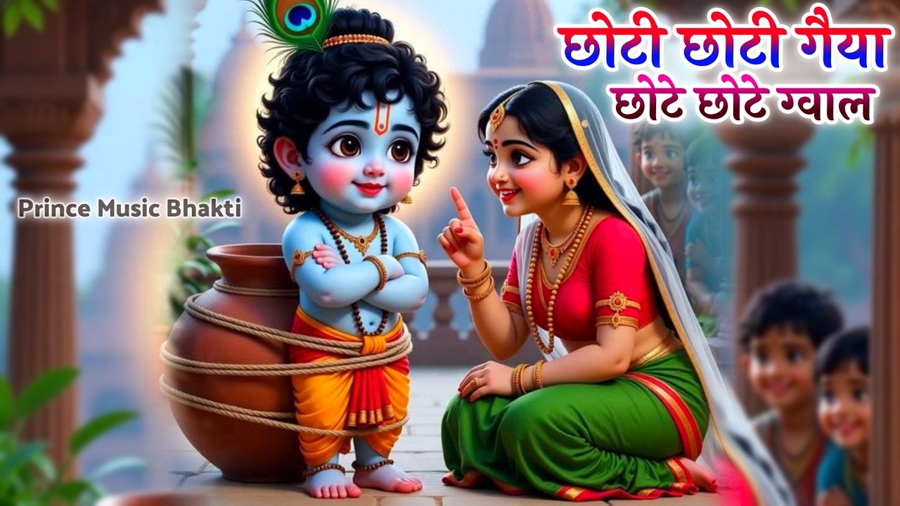 Little Krishna Song छोटी छोटी गैया - Choti Choti Gaiya Chote Chote Gwal | Krishna Song