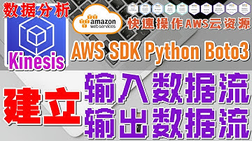 09.18.AWS SDK Python Boto3 快速操作 AWS 云资源 - Kinesis 数据分析 - 建立输入数据流和输出数据流