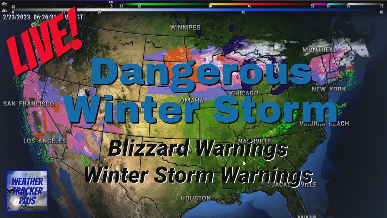 🔴 Live! Dangerous Winter Storm - Blizzard Warnings - Live Weather ...