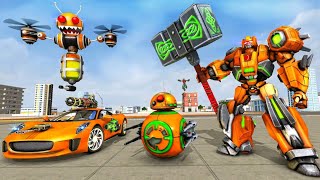 ROBOT PERANG BERUBAH JADI MOBIL BOLA | Robot Ball Car Transform Game : Car Robot Games screenshot 3