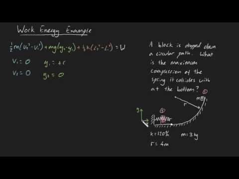 Work Energy Example 1 - YouTube