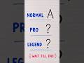 ✨ Normal A vs Pro A vs Legend A 👀🖋️ #Shorts #Calligraphy #Handwriting