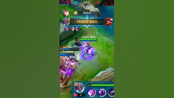 TRIPLE kILL 😱 BEST HERO KARRIE 😈 - MOBILE LEGENDS #mobilelegends #mlbb #shortfeed #pubg #shorts