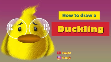 Make a Cute Cartoon Duck with Procreate on iPad Tutorial