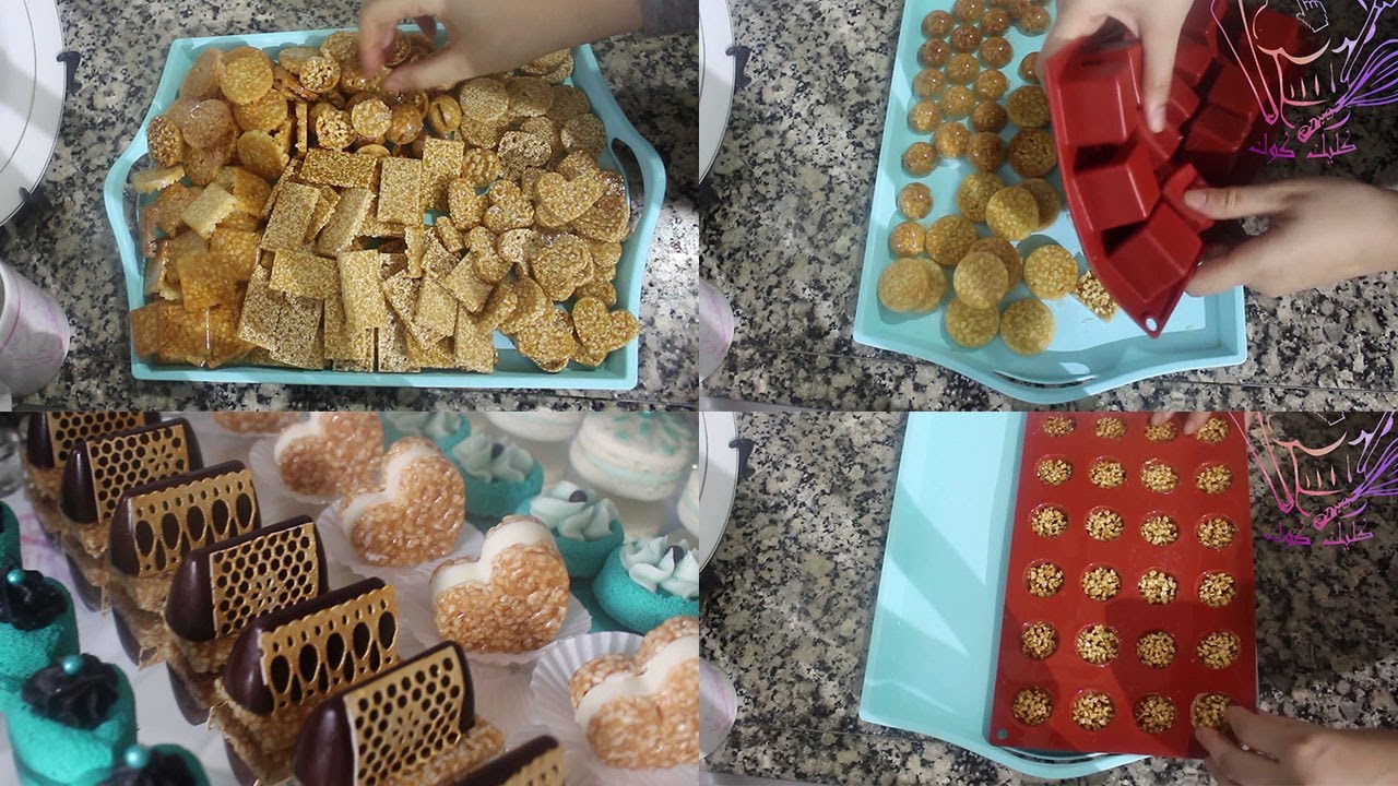 nougatine /نوعين من النوكاتين  في الفرن  بطريقة سهلة  و مبسطة بجميع المراحل