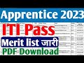 ITI/10th Apprentice Merit list जारी 2023, HCL Apprentice merit list pdf 2023, HCL latest apprentice