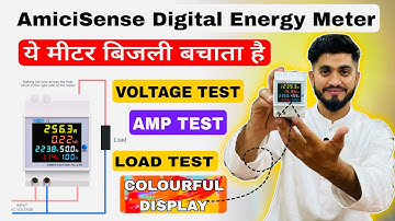 amiciSense 6 in 1 AC 40-300V 100A Digital Energy Meter || Voltage Monitoring Device || Digital Meter