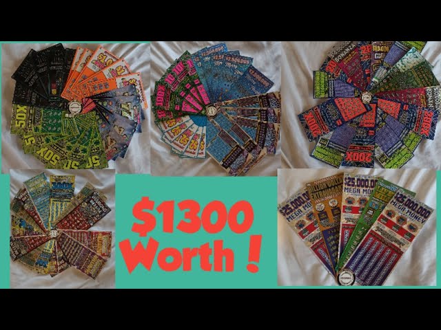BIG MIX! Massachusetts Lottery Tickets