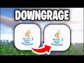 How To Downgrade Minecraft Java For Curseforge! - Tutorial
