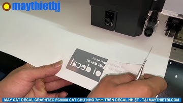 Top 2 loại máy cắt decal cắt chữ cực nhỏ vẫn đẹp, không bong tróc decal