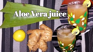 Aloe Vera Ginger Lemon Juicehow To Make Aloe Vera Juice masala Kitchen Magic With Manu