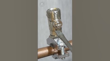DIY plumbing basics how to embed a tap in pipe under pressure  #shorts #diy #plumbing