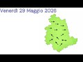 Previsioni meteo di Giovedì 29 Maggio 2026