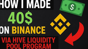 HOW I MADE APPROXIMATELY 40$ ON BINANCE VIA THE HIVE LIQUIDITY POOL PROGRAM. #crypto #fypシ゚viral 