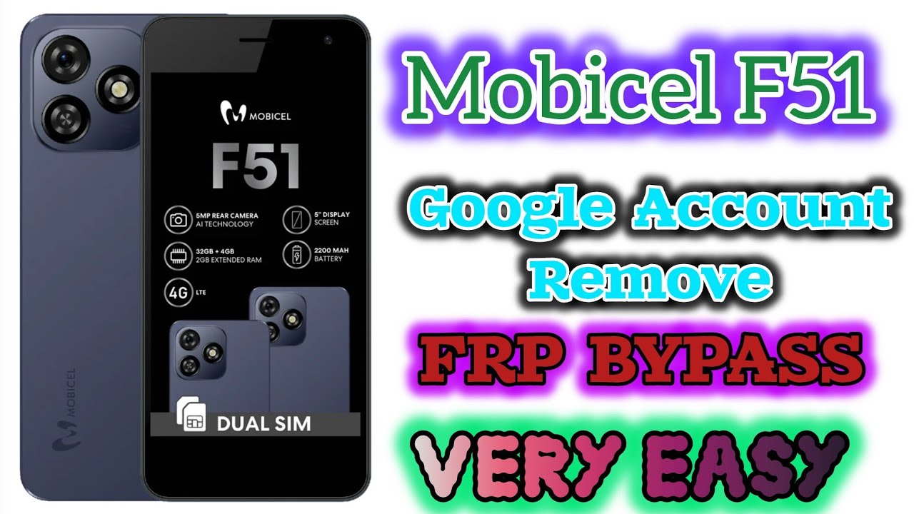 Mobicel f51 google account remove 