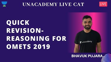 Quick revision- Reasoning for OMETs 2019 by Bhavuk Pujara