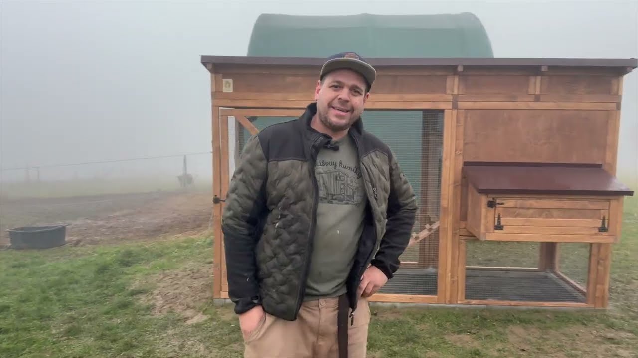 Letošní poslední  montáž kurníku s výběhem | Kurník pro 10 slepic | Lukášovy kurníky