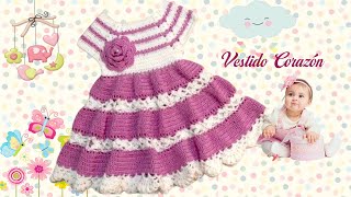 🥰 ¡Wow! 👉 Fácil vestido bebé - Mi Rincón del Tejido