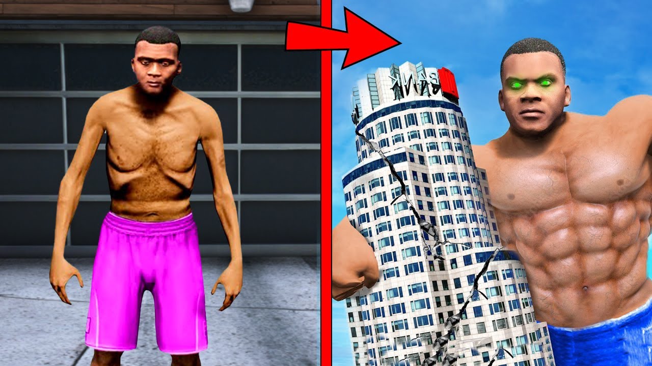 Franklin Become World's Strongest Man (GTA 5)
