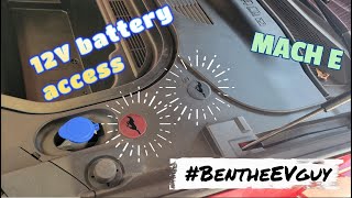 12 V battery access holes | Ford Mustang Mach E