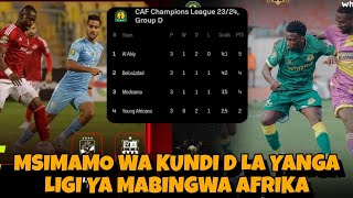 Tazama Msimamo wa Kundi D la YANGA Ligi ya Mabingwa Afrika 2023/2024 Tazama Msimamo wa Kundi D la YANGA Ligi ya Mabingwa Afrika 2023/2024