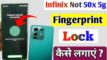 Infinix not 50x 5g me fingerprint lock kaise lagaye l how to fingerprint lock in infinix note 50x 5g