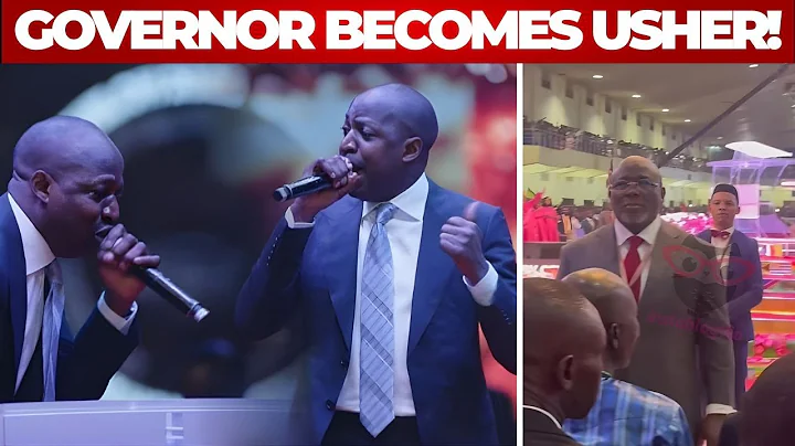 Delta Governor Caught Serving as Usher During Dunsin Oyekan's Shiloh 2025 Ministration