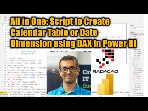 All in One Script to Create Calendar Table or Date Dimension using DAX in Power BI