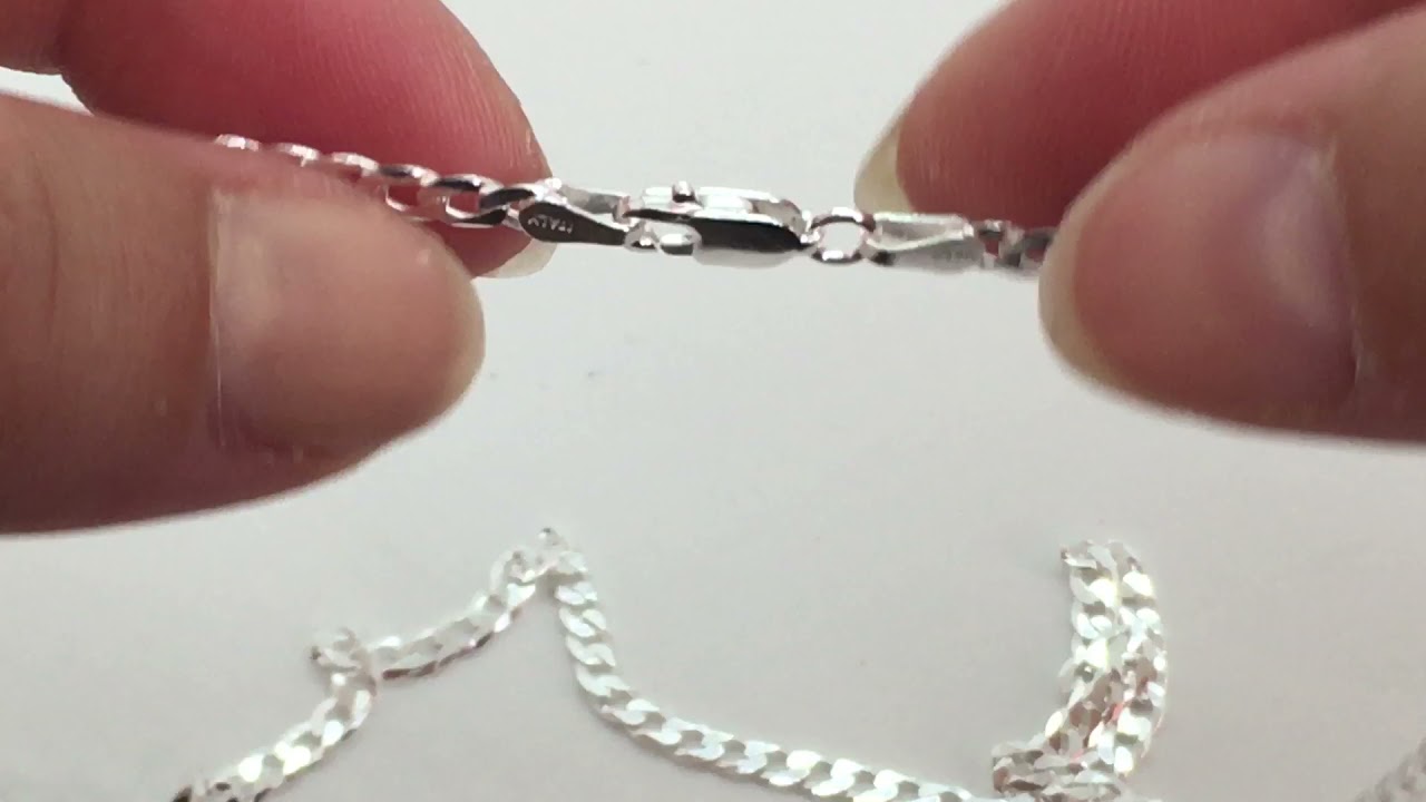 Chaîne gourmette homme en argent massif Thaninabijoux