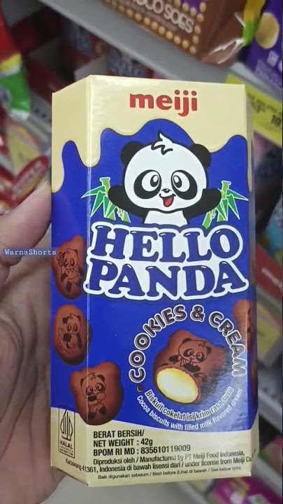 Download lagu 🍪 🐼Hello panda meiji biscuit with filled cokies chocolate cream teste and strawbery  flavour