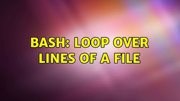 bash: Loop over lines of a file