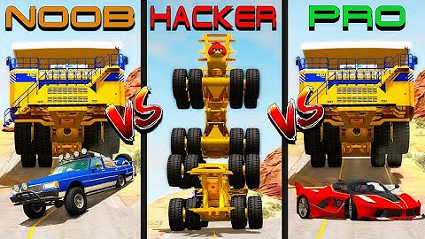 Beamng drive - NOOB vs PRO vs HACKER crashes