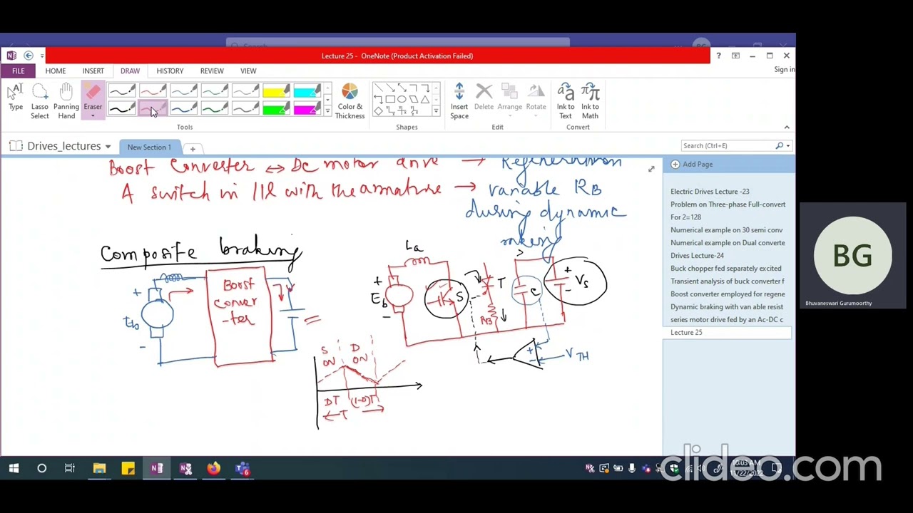 Drives L25 Composite braking and numerical examples of Chopper fed DC motor drive