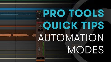 Pro Tools Quick Tips: Automation Modes