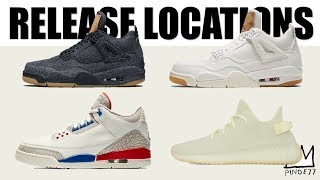 JORDAN 5 BRED SATIN, JB WINGS 5, JORDAN LANEY 5, LEVIS x JORDAN 4, YEEZY RELEASE LOCATIONS & MORE!!