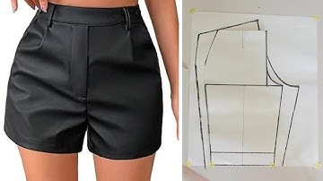 How to make a short pant (detailed pattern drafting) tutorial  #sewingtutorial #patternmaking