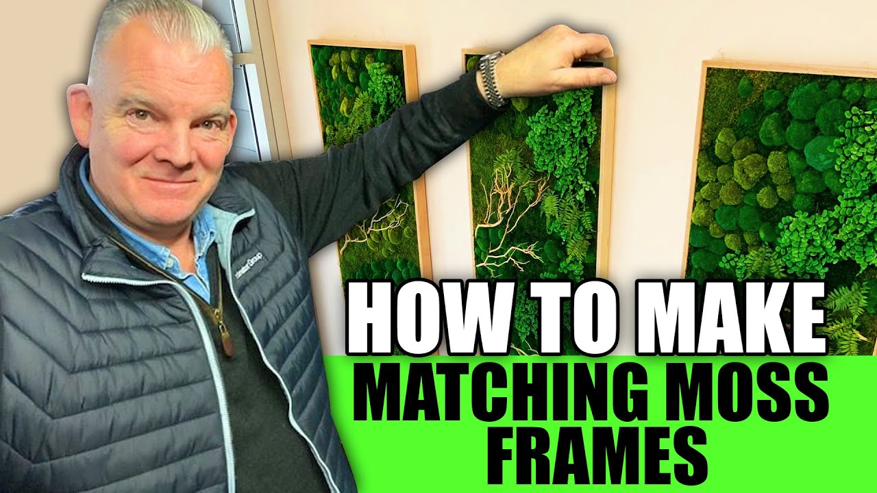 DIY- How To Make A Framed Craft Moss Decor