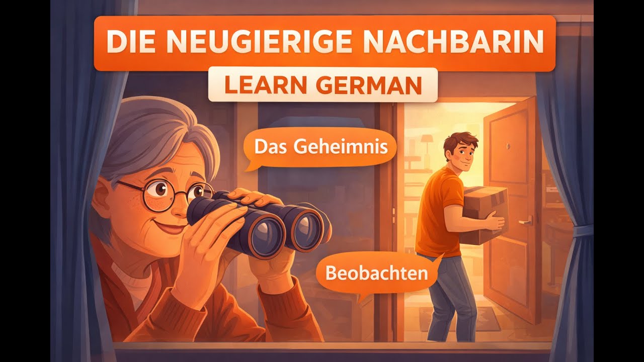 Die neugierige Nachbarin (The Nosy Neighbor) 🕵️‍♀️ | Learn German with a Story