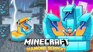 I Survived 100 Days as a DIAMOND SERPENT in HARDCORE Minecraft!