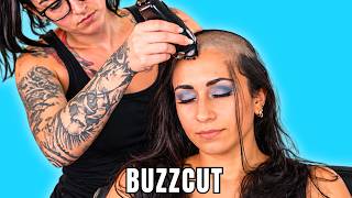 5 Fearless Russian Women Long Hair to Headshave | Women Buzzcut