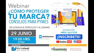 WEBINAR ¿Como proteger tu marca? Consejos para PYMES