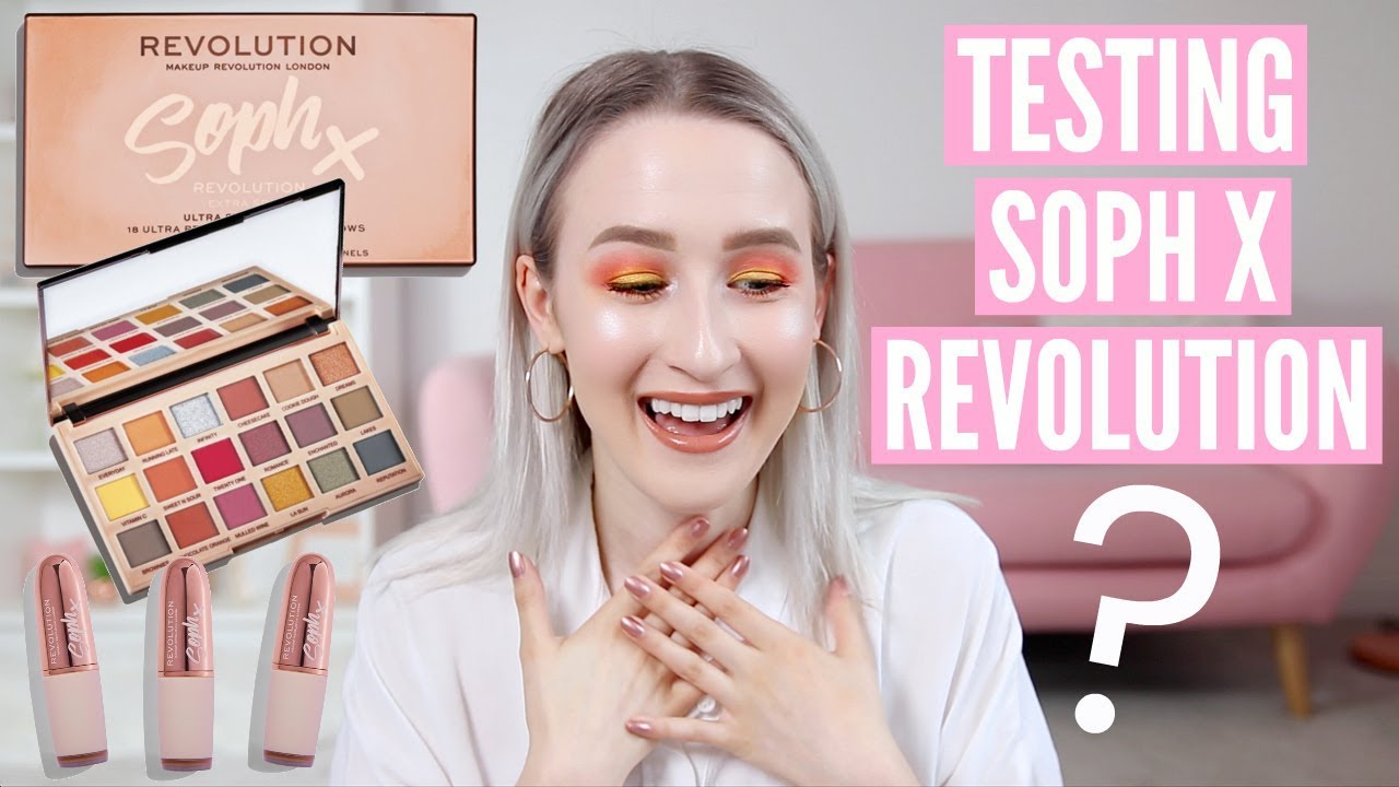 TESTING SOPH X REVOLUTION (Extra Spice Palette & Lipsticks) | Sophie Louise