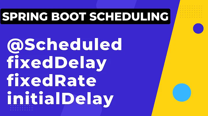 @Scheduled Annotation | fixedDelay , fixedRate , initialDelay  | spring Boot Scheduling example