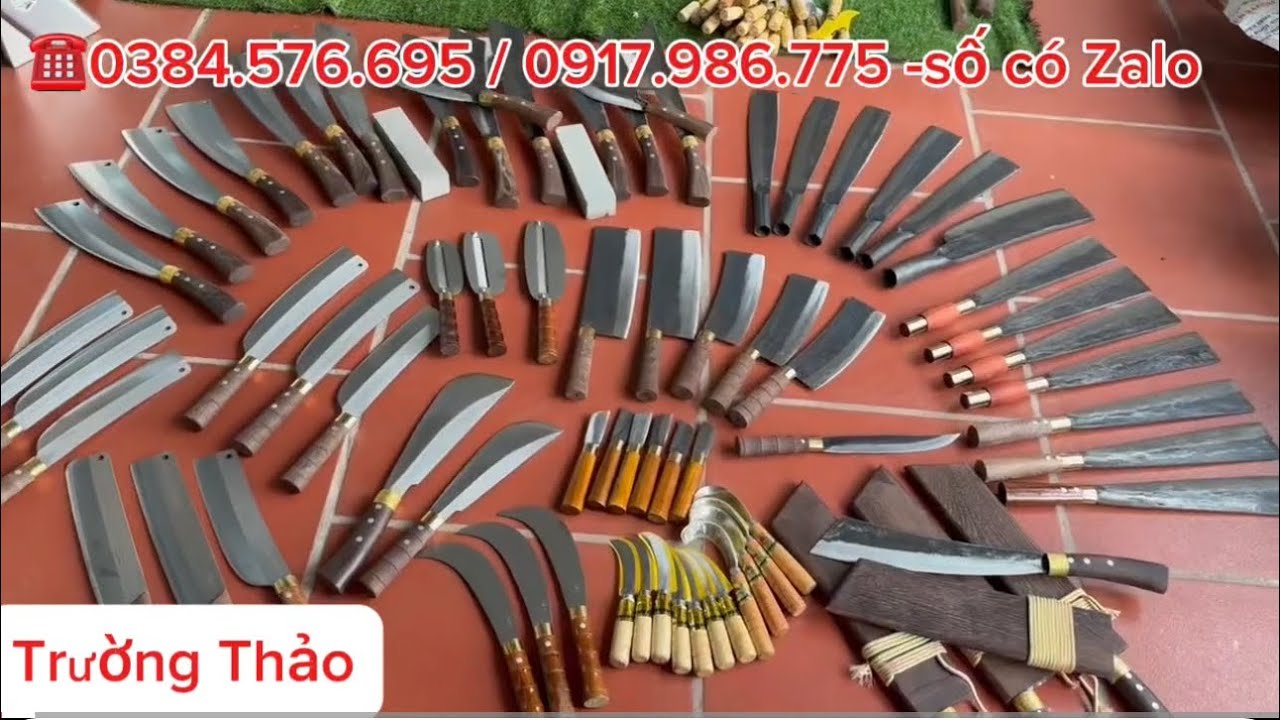 💥DAO MÈO ,DAO NHÀ BẾP ,DAO RỰA (Quắm ) DAO CHẶT , mới nhất tại lò rèn ...