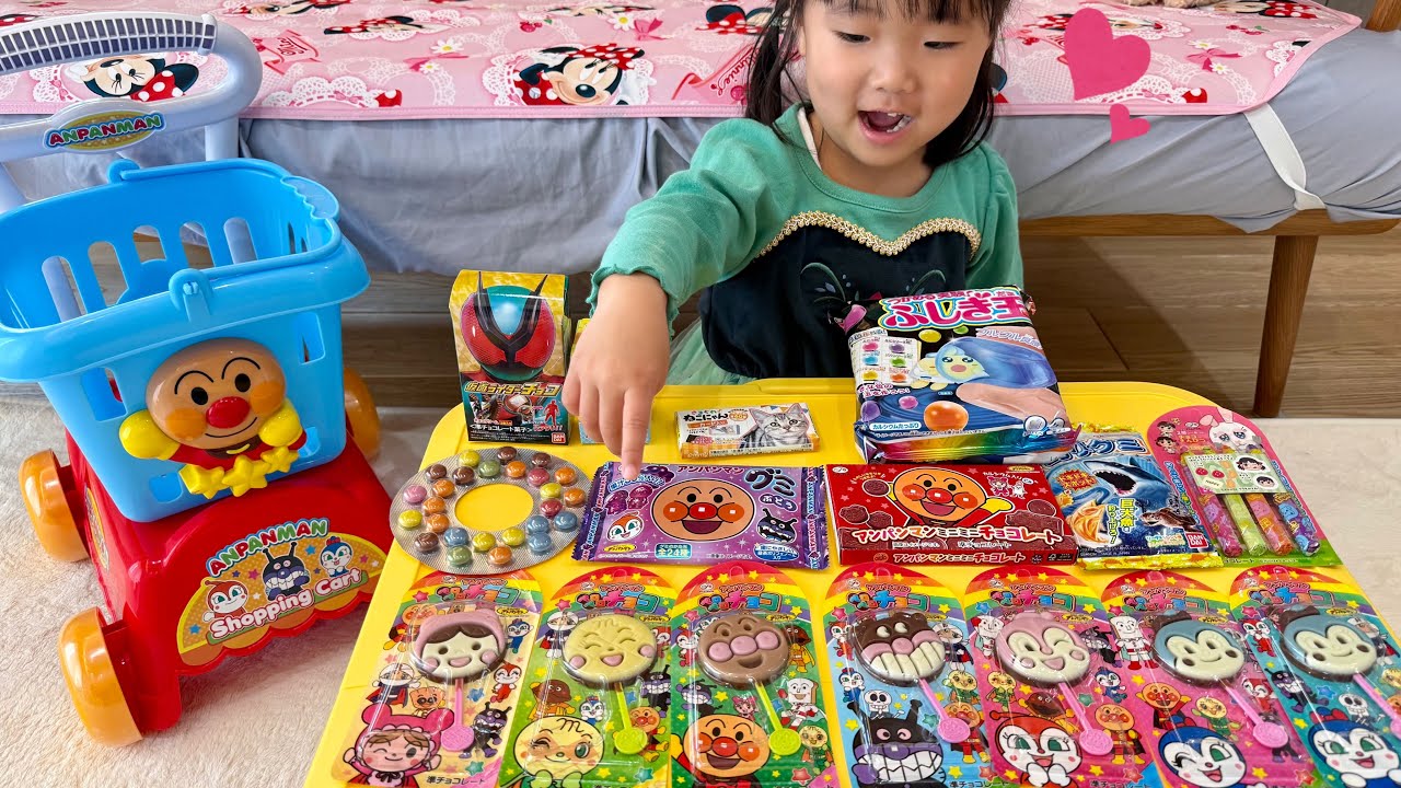 ピカチュウ アンパンマン ドラえもん ワンピース 仮面ライダー まとめ売り52点 Shopping with Anpanman's shopping cart! Nano Kids Anpanman