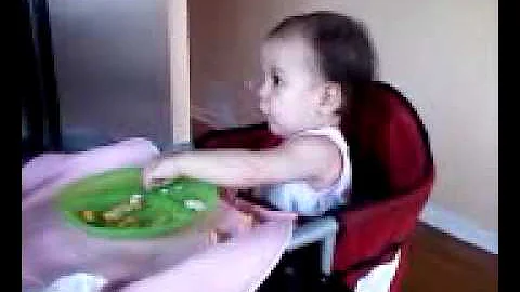 Flora Ortiz enjoying dinner