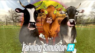 Jak się SZYBKO dorobić na Krowach w Farming Simulator 22?!