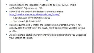 CSCI-E185, 2013 Final Project -- HBase
