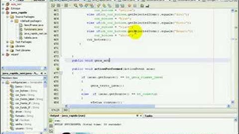 Aula 1830 - Implements ActionListener na classe gerada