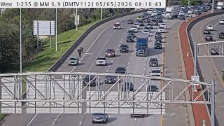 Iowa traffic: Motorcycle crash causes delays on I-235